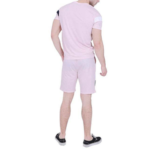 Conjunto de camiseta y pantalones cortos casuales de verano, de algodón transpirable, diseño personalizado, mezcla de poliéster y algodón, forro polar, alta calidad, hecho en Pakistán. - Product Image 2
