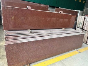 Dalles de granit rouge impérial de qualité supérieure, pierre rouge naturelle pour comptoirs de cuisine, revêtements de sol, revêtements muraux, escaliers, salles de bain - Product Image 6