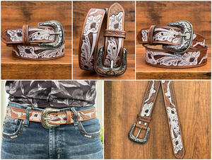 2025 nouveauté personnalisable concepteur outillé à la main en cuir ceintures décontracté luxe affaires Style en cuir véritable ceintures pour unisexe - Product Image 3