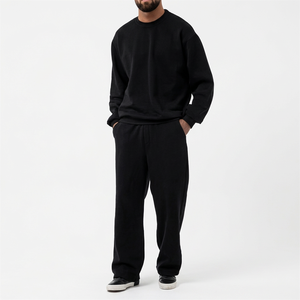 Conjunto Deportivo de Invierno para Hombre Cotton Field, Sudadera con Capucha y Pantalones Deportivos 100% Algodón, Estilo Urbano, Secado Rápido - Product Image 4
