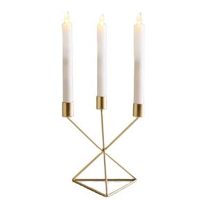 Candelabro de Metal Dorado, Soporte para Velas, Éxito de Ventas en Amazon, Decoración Económica para Bodas y Eventos, de Alta Calidad y Elegante - Product Image 1