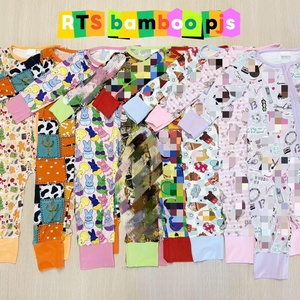 Pijamas de Bambú Coloridos y Misteriosos al por Mayor, Pijamas para Niños y Niñas, Mono Suave para Bebés, Peleles de Bambú para Bebés Listos para Enviar - Product Image 5