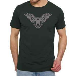 Haute qualité hommes décontracté couleur noire t-shirt animal imprimé nouveau Design 100% coton confortable à la mode été à manches courtes t-shirt - Product Image 1