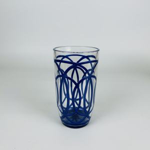 Verre à eau ou highball en plastique acrylique avec accents en spirale de couleur personnalisée - Product Image 2