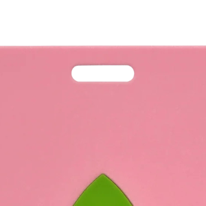 Grande étiquette de bagage en PVC rose et vert avec motif feuille de lierre, porte-carte d'identité et d'adresse, accessoire de voyage pour valise - Product Image 2