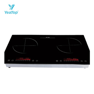 Table de cuisson à induction encastrable 73 cm, 2 brûleurs, plaque de cuisson à induction électrique avec commande tactile, verre céramique, appareil de cuisine - Product Image 1