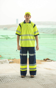 High Visibility Reflective Eco-Friendly Breathable <b>Canvas</b> for Shirt Safety Workwear Lightweight Industrial Uniform for Men - Product Image 6