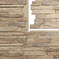 Nouveaux panneaux muraux 3D réalistes en PU, revêtement mural décoratif en polyuréthane imitation pierre de luxe moderne pour hôtels