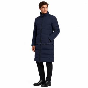 Manteau d'hiver long pour homme, doudoune épaisse et chaude, imperméable, coupe-vent, à capuche, matelassée, rembourrée, respirante, pour l'extérieur - Product Image 3