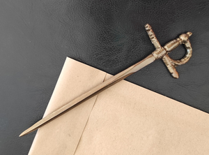 Cuchillo de Cartas de Lujo Vintage con Ancla de Bronce, Elegante Accesorio para Abrir Sobres para el Hogar, Oficina y Estudio - Product Image 2