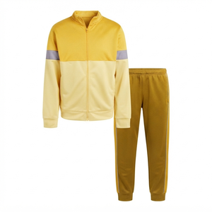 Top Manufacturer New Arrival Winter Stand Collar Unisex <b>Tracksuit</b> Set Customized Logo Design Breathable Lightweight Regular Fit - Product Image 4