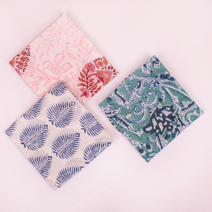 Jaipuri Block Print 100% Organic Cotton Neckerchief Ethnic Bandana Scarf Travel <b>Accessories</b> Sustainable Gift Wrapping Wristband - Product Image 4