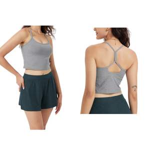 Top Deportivo Corto para Yoga y Gimnasio para Mujer, Sin Costuras, Transpirable, Talla Grande, Top Deportivo, Logotipo Personalizado, OEM, ODM, Venta al Por Mayor - Product Image 1