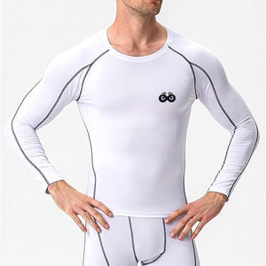 Chemises de compression pour hommes, prix d'usine, légères, séchage rapide, logo personnalisé imprimé, vente en ligne - Product Image 4