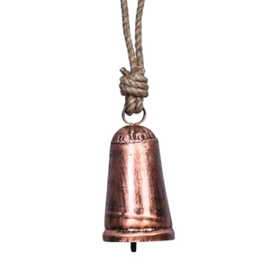 Clochettes de Noël rustiques en gros, clochettes de vache vintage en métal suspendues sur une corde de jute pour la décoration de la ferme, de l'arbre de Noël, des portes et de la maison - Product Image 1