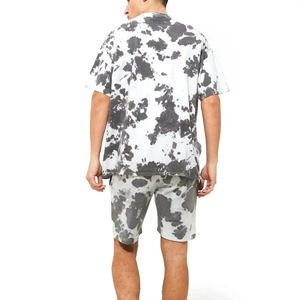 Conjunto de Camiseta y Pantalones Cortos Deportivos de Algodón con Logotipo Personalizado para Hombre, Informal, Transpirable, de Dos Piezas - Product Image 5