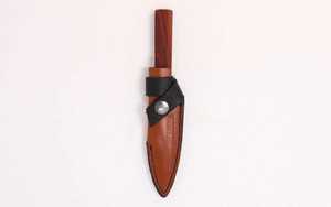 Couteau de cuisine ultra-affûté en acier à haute teneur en carbone forgé à la main avec manche traditionnel en bois de rose - Product Image 4