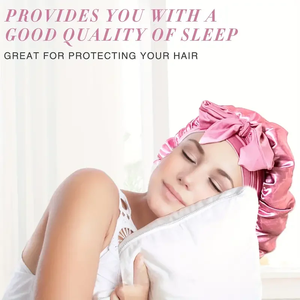 Bandeau de sommeil décontracté en soie satinée longue et large pour femmes, protège les cheveux, extensible, pour toutes les coiffures - Product Image 2