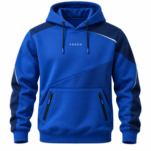 <b>Plain</b> <b>Men</b> <b>Hoodies</b> for Minimalist Fashion Polyester/Cotton Oversized Drop Shoulder Digital Breathable Eco-Friendly Pocket - Product Image 5