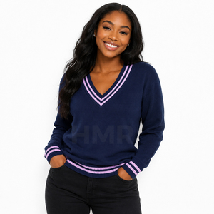 HMR Sisterhood Sorority Acrylic University Girls <b>Cardigan</b> <b>Sweater</b> Preppy Style Women Winter Wear <b>Sweater</b> - Product Image 1