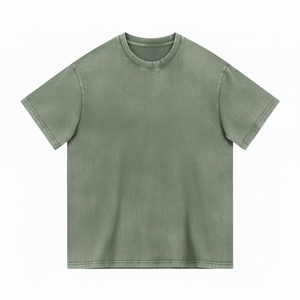 เสื้อยืดผู้ชายผ้าฝ้าย 230 GSM ทรงปกติ คอกลม แขนสั้น สวมใส่สบาย ทนทาน ใช้ได้ทุกฤดู คุณภาพสูง บริการ OEM - Product Image 1