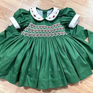 Robe en lin smockée élégante et ensemble pour bébé garçon, coupe ample, doux et confortable, motifs floraux et animaux, pour toutes les saisons - Product Image 3