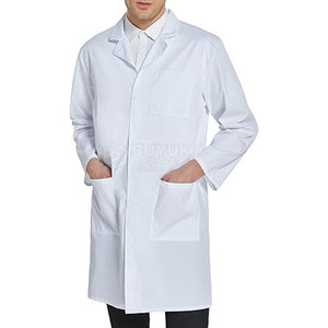 Blouse de laboratoire, uniforme médical, manches longues, tissu respirant, vêtements de protection pour usage en clinique, hôpital, laboratoire - Product Image 2