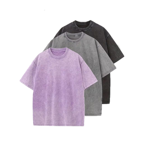 Camisetas de Hombre de Gran Tamaño, Manga Corta, Alta Calidad, Hombros Caídos, Color Sólido Personalizado, Estilo Urbano, Ropa para Hombre Direct - Product Image 6