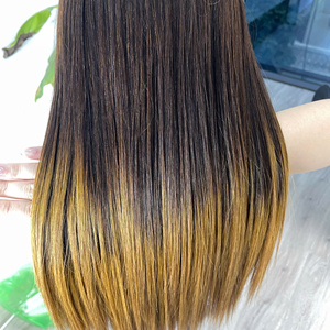 Cabello Humano Vietnamita Liso Natural Color Ombre Cacahuete de Alta Calidad Súper Doble Trama Precio al por Mayor - Product Image 3