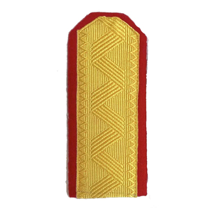 Epaulette Marching Band Shoulder Boards with Fringe Silk Red Backing Hook for Hanging Polyester/Nylon Material Customized Colors - Product Image 1