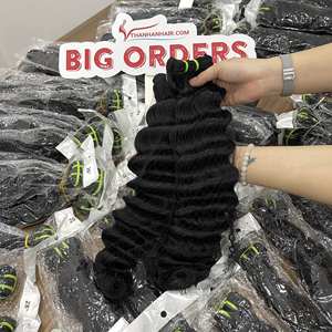 Extensions de cheveux humains bruts premium, ondulés à la vapeur, cheveux vietnamiens, avec trame à prix de gros - Product Image 1