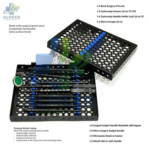 Kit de Instrumentos Dentales Manuales de Acero Inoxidable de Alta Calidad, Set de Microcirugía Oral, Equipo de Cirugía Periodontal, CE - Product Image 3