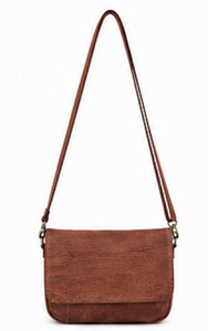 Gravs Vintage Genuine <b>Leather</b> Bohemian Fashion Lady Messenger Crossbody <b>Bag</b> Women <b>Soft</b> Shoulder Single Adjustable Strap Button - Product Image 5