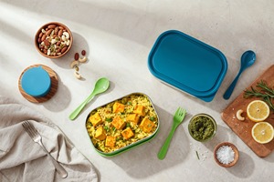 New Portable BPA-Free Stainless Steel 3-<b>Compartment</b> <b>Lunch</b> <b>Box</b> Silicone Lids Stackable Leak-Proof Heatable Grade Bento <b>Box</b> - Product Image 5
