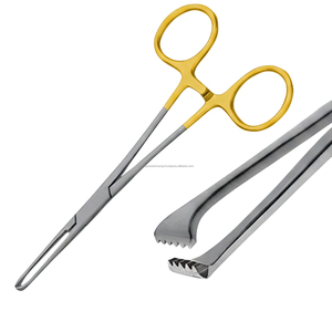 Juego de Instrumentos Quirúrgicos de Acero Inoxidable, Tijeras con Mango Dorado, Kit de Cirugía General, Manual, Certificado CE ISO13485 Clase I, Hospitalario - Product Image 4