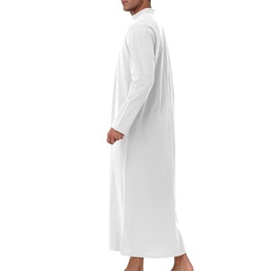 Túnica Blanca Elegante 100% Algodón, Última Moda, Personalizada, Larga hasta el Suelo, para Dubái, Thawb Turco, Túnica Qatari, Ropa Islámica - Product Image 2