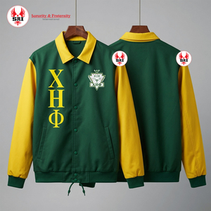 Chi Eta phi sorority แจ็กเก็ตเสื้อกันลมผ้าไนลอนบางกันน้ำได้สำหรับผู้ชาย - Product Image 1