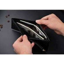 Portefeuille pour homme en cuir synthétique, élégant, moderne et luxueux, durable, fin, à double pli, porte-cartes, portefeuille tendance pour tous les jours - Product Image 6