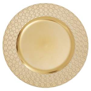 Plateau rond en métal doré de luxe fait main, plateau de service, centre de table pour mariage, hôtel, présentoir, décoration pour la maison, hôtel, restaurant - Product Image 2