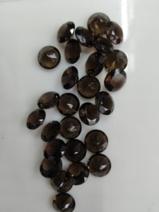 Cuarzo Ahumado Natural de 12 mm, Corte Brillante Redondo, Gema Suelta de la Mejor Calidad para la Fabricación de Joyas - Product Image 2