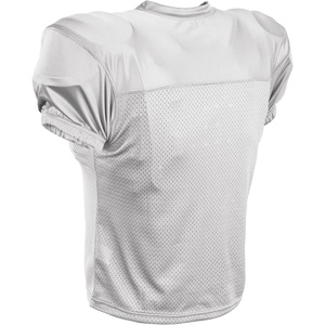 Camiseta de Fútbol Americano Blanca para Niños, Manga Corta, Cuello en V, Malla Transpirable, Ecológica, 100% Poliéster, Uniforme de Práctica Deportiva - Product Image 2