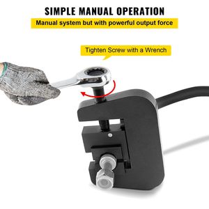 Kit Crimpatore Manuale per Tubi A/C 7843B, Utensile Portatile per Tubi dell'Aria con 4 Matrici # 6 # 8 # 10 # 12) per Riparazione e Cablaggio - Product Image 4