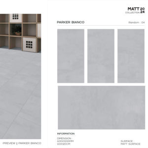 Carreaux de porcelaine de luxe modernes, finition mate, en format 60x120cm (600x1200mm, 24x48), pour un design élégant des murs et sols intérieurs. - Product Image 1