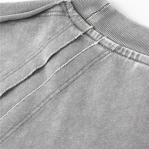 Débardeur pour hommes en gros, personnalisé, col rond, délavé à l'acide, style court sans manches - Product Image 4