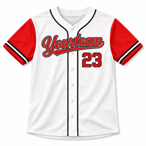 Fabricante de Camisetas de Béisbol Personalizadas OEM, Parte Delantera Corta, Secado Rápido, Transpirable, Tela 100% Poliéster, Nombre y Número del Jugador Bordados - Product Image 1