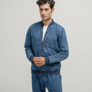 Veste en jean vintage coupe ample pour hommes et femmes, vêtement d'extérieur décontracté de couleur unie pour le printemps et l'automne, fabricant OEM - Product Image 5