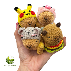 Porte-clés amigurumi animal fait main au crochet, pendentif jouet en peluche mignon en fil doux, cadeau pour femmes et enfants - Product Image 2