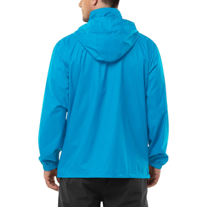 Windproof <b>Black</b> Zipper Hooded New Design Stylish Custom Logo <b>Rain</b> Windbreaker <b>Jacket</b> High Quality Men Sport Windbreaker <b>Jackets</b> - Product Image 4