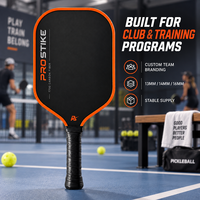 Raquette de pickleball en fibre de carbone T700, noyau en nid d'abeille PP, renfort en mousse EVA, 13 mm, 14 mm, 16 mm, forme standard, protection des bords personnalisée