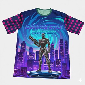 Camiseta Deportiva Personalizada con Sublimación, Cuello Redondo, Diseño con Estampado Completo, Colores Cómodos, Secado Rápido - Product Image 1